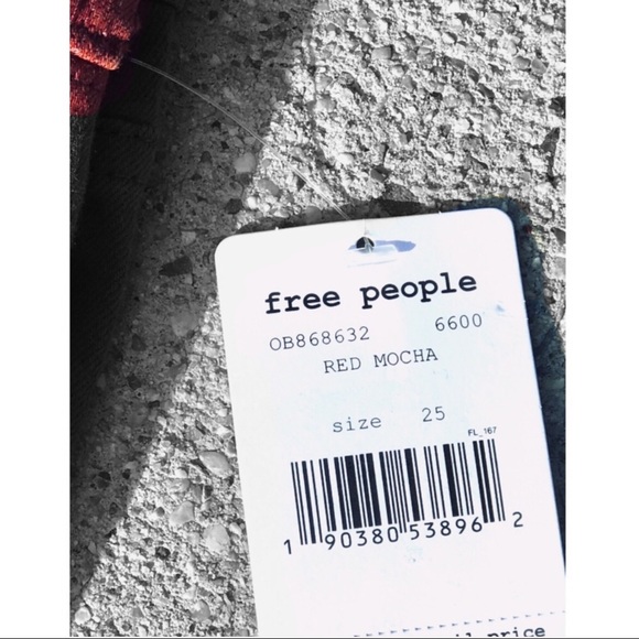 Free People Hi Waist Long Stretch Jeans NWT - Picture 8 of 14